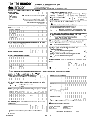 Make Sure You Read All the Instructions Before You Complete This Declaration  Form