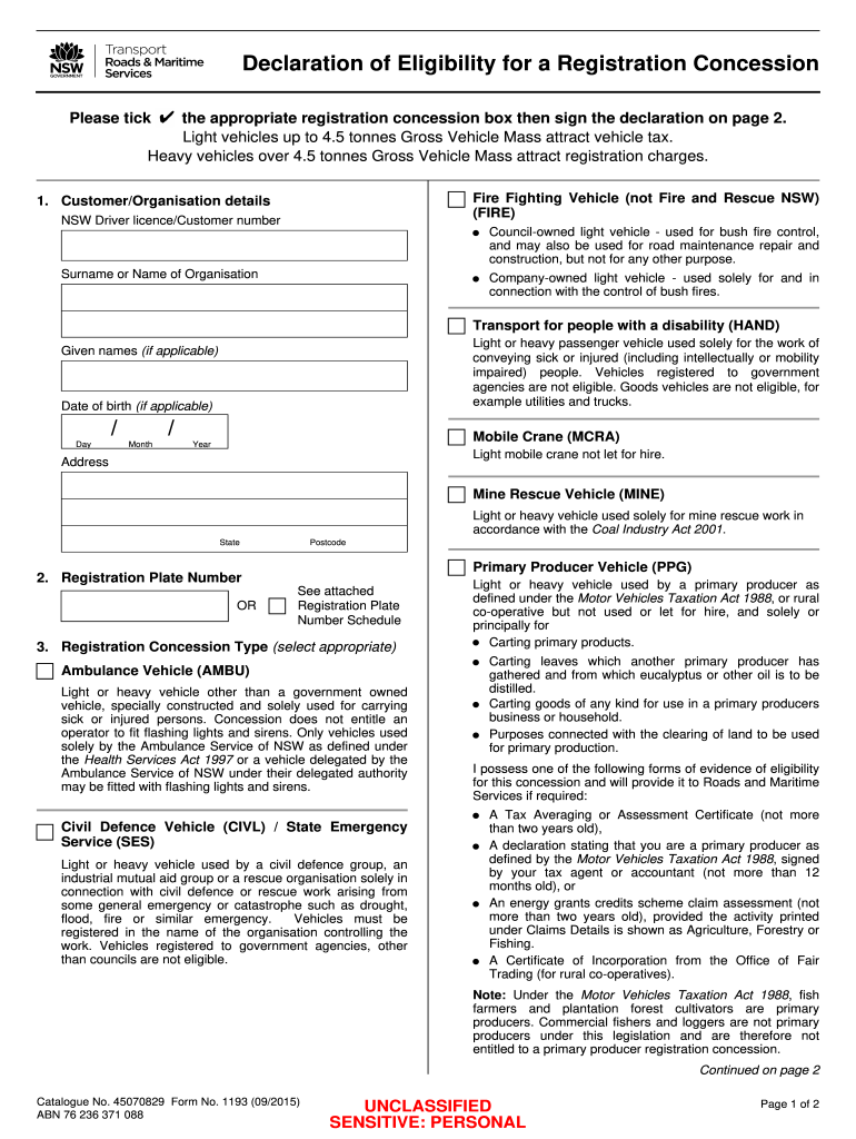Primary Producer Declaration Accountant Template  Form
