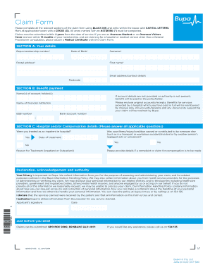 Bupa Batch Header  Form