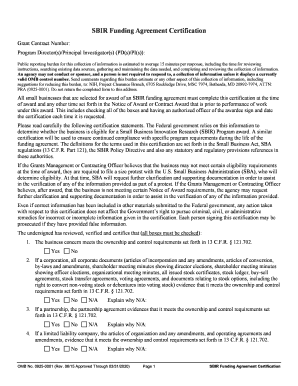  Sbir Certification 2020-2024