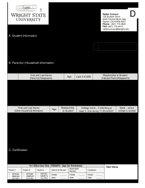  State Dependent Verification Form 2020