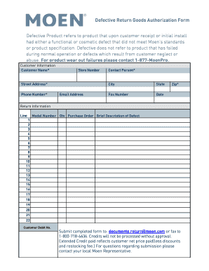 Moen Rga Form