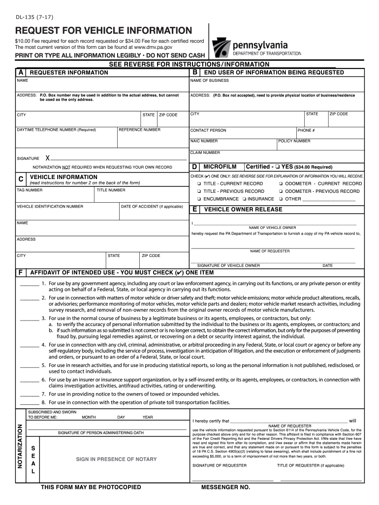 Dl 135  Form