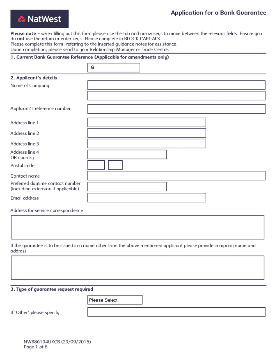 Business Account Charges Natwest  Form