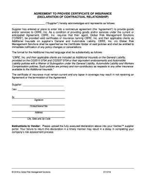 Contractual Relationship PDF  Form