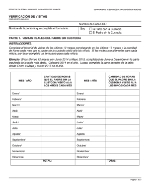 Spanish PDF Child Support  Form
