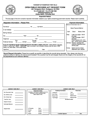  Open Public Records Act Request Form Parsippany Net 2018-2024