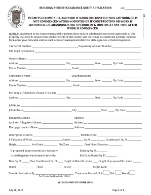 St Johns County Building Department  Form