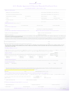  Member Agreement &amp; Essential Rewards Enrollment Form 2016-2024