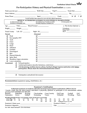  Physical Exam Record Finalsite 2010-2024