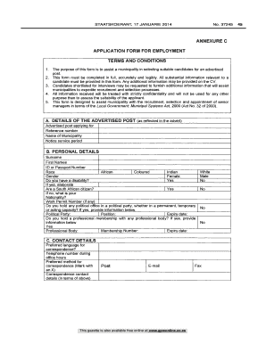 Annexure C  Form