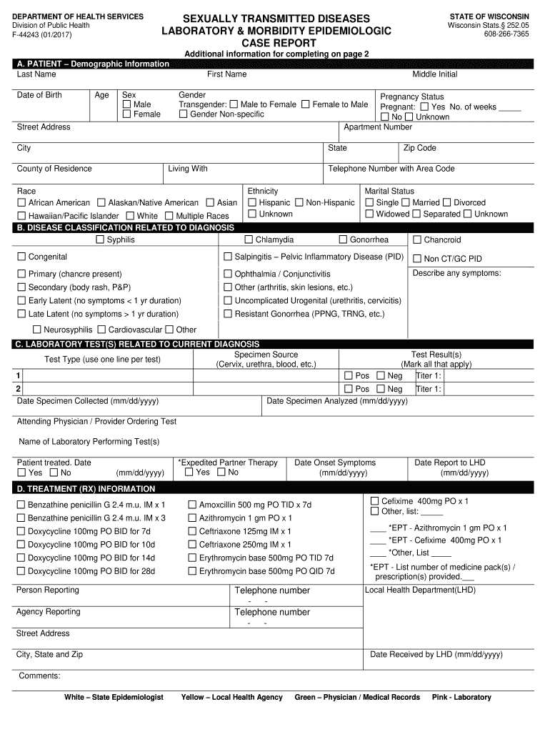 Wisconsin Form F44243