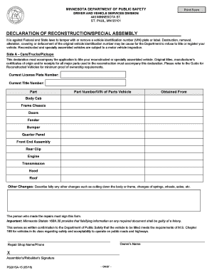  Declaration of Reconstruction 2018-2024