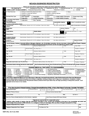  Nevada Business Registration 2017-2024