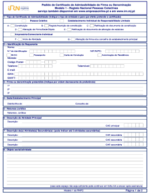 Certificado De Admissibilidade  Form