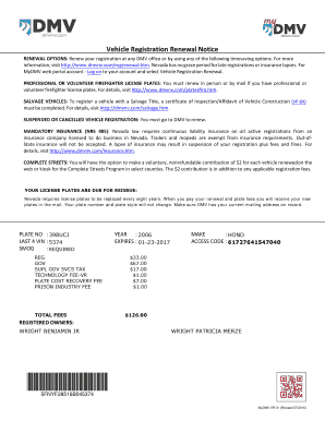 Dmv Nv Regrenewal Htm  Form