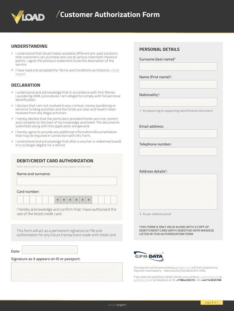 Vload Login  Form