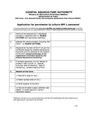 Vannamei Broodstock List  Form