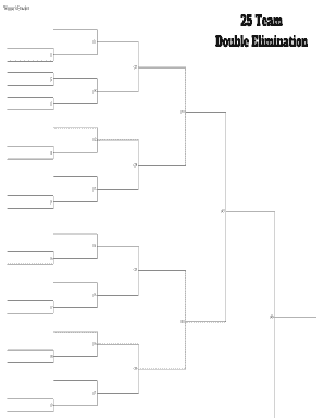 25 Team Double Elimination Bracket  Form