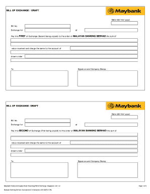 Bank Draft Maybank  Form