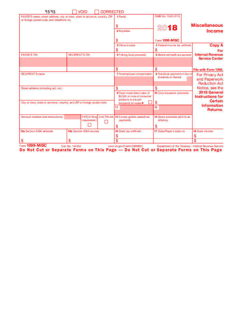 Misc 1099 Form