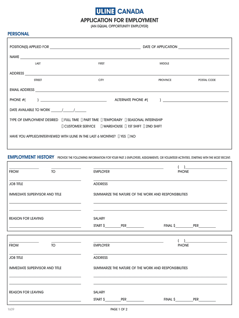  Uline Terms and Conditions 2016-2024