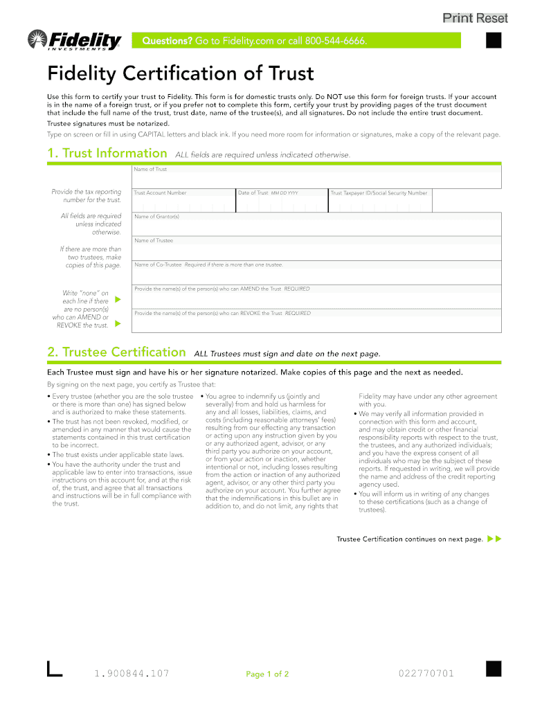  Certification Trust 2016-2024