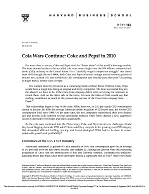 Cola Wars Continue Coke and Pepsi in PDF  Form