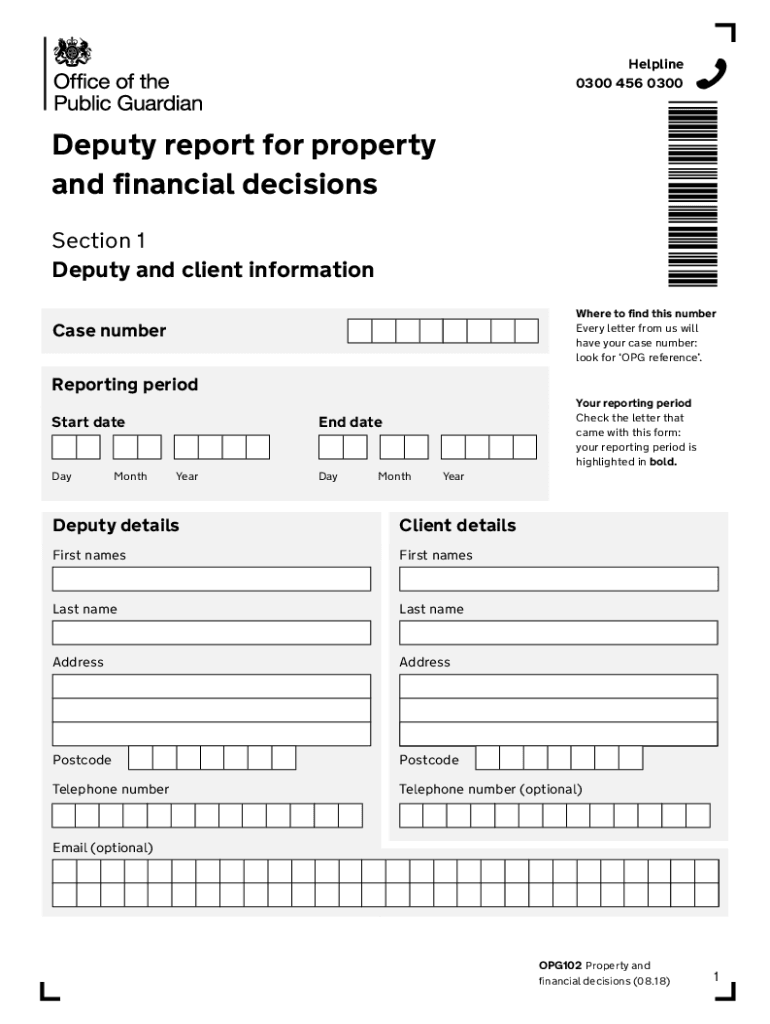  Opg102 Form 2018-2024