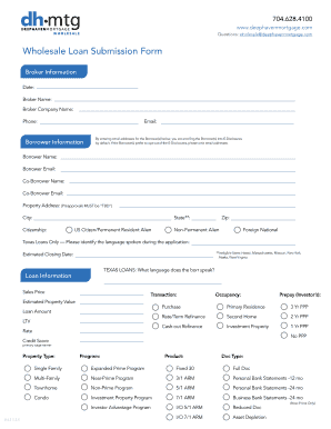 Deephaven Mortgage  Form