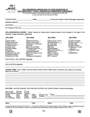 Inclusions Exclusions Addendum 1016 Changes Included DOC  Form