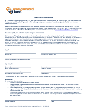 As a Provider of Child Care Services for the City of New Yorks Administration for Childrens Services ACS, You May Elect to Recei  Form