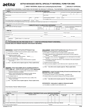  Aetna Dmo Referral Form 2014