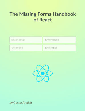 The Missing Forms Handbook of React