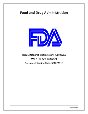 Fda Webtrader  Form