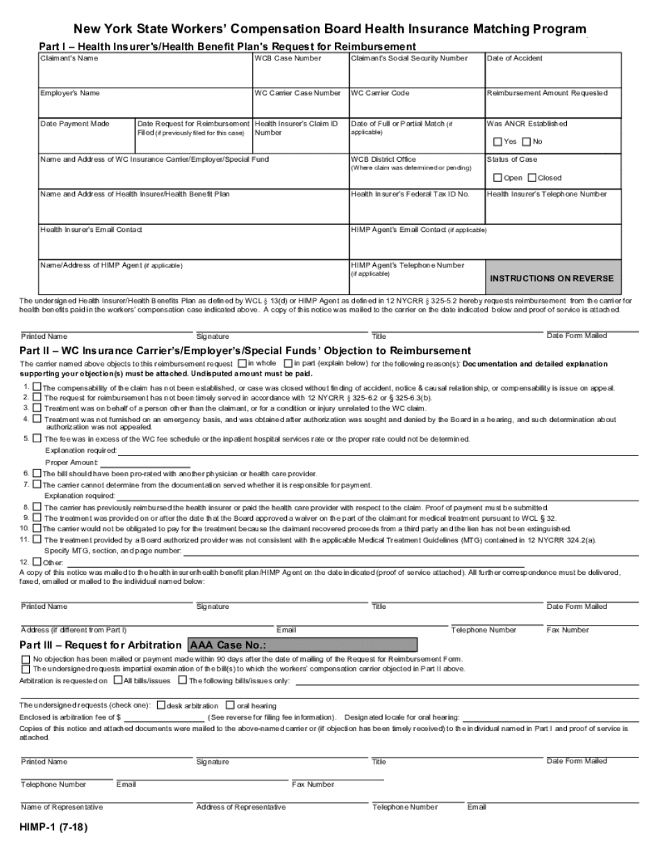 Employee Claim Workers' Compensation Board NY Gov  Form