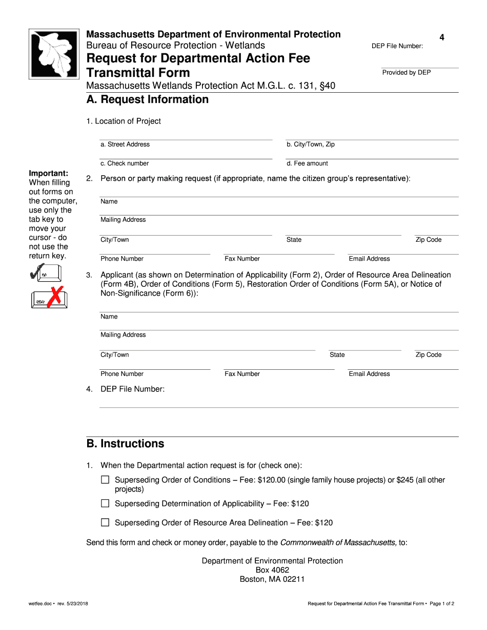  Request Departmental Form 2018-2024