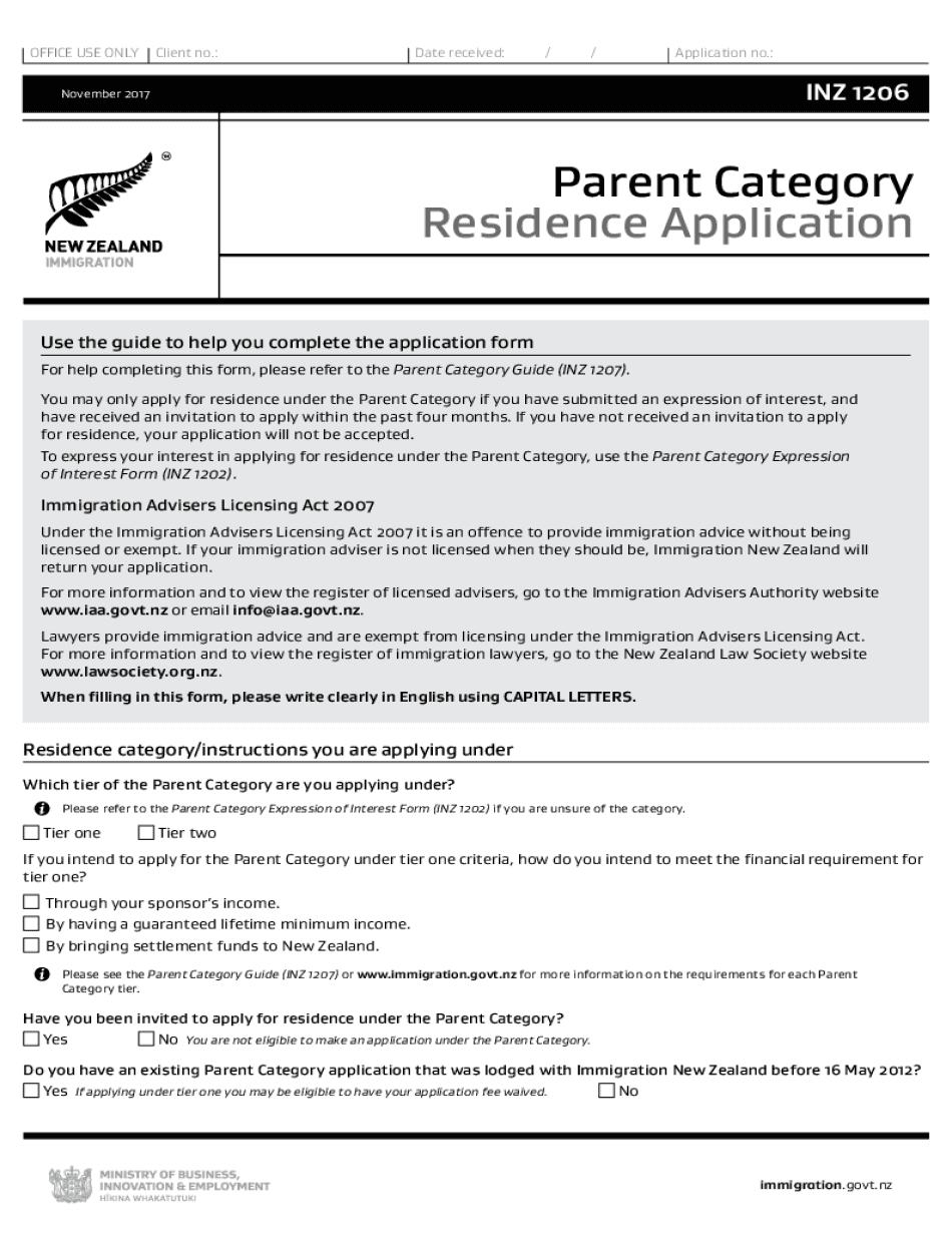 New Zealand Immigration Forms Centre of Immigration Advice in