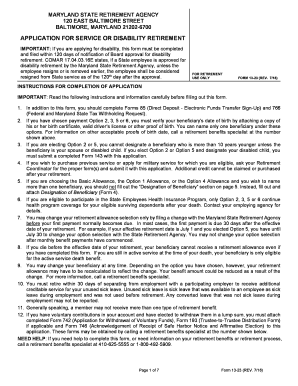 SRA Form 13 23 Maryland State Retirement and Pension System