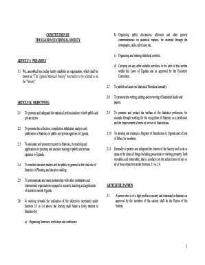 Uganda Statistical Society  Form