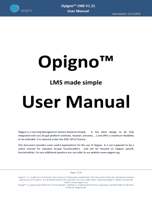 Opigno LMS Made Simple User Manual  Form