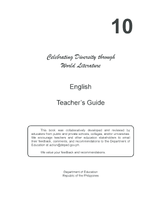 English 10 Teachers Guide  Form