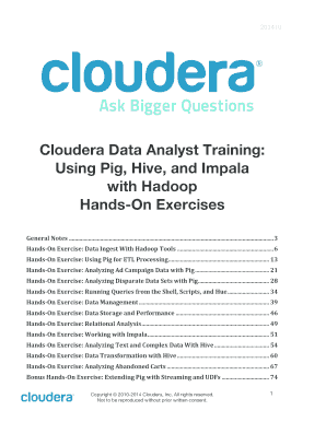 Cloudera Data Analyst Training PDF  Form