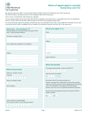  Sdlt1 Form Sample 2018