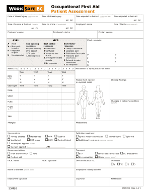  Medical Patient First Aid Record Form Bc 2018-2024