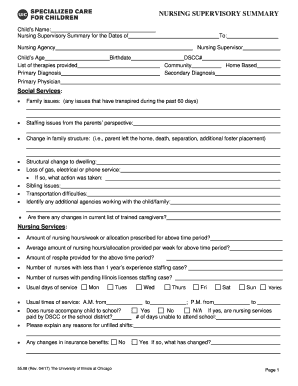 5508 NURSING SUPERVISORY SUMMARY Dotx  Form