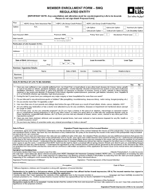 Member Enrollment Form