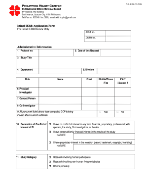 Study Report Form Philippine Heart Center