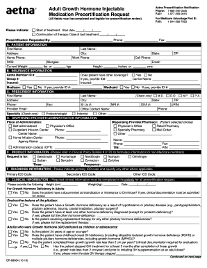  Aetna Referral Form 2016-2024