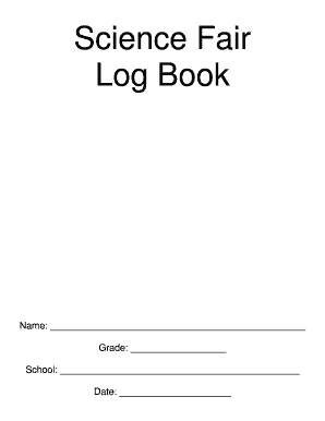 Science Fair Log Book Brighton Options  Form